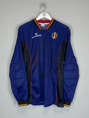 1998/99 BELGIUM GK SHIRT (M) DIADORA Tactile Surface Weave