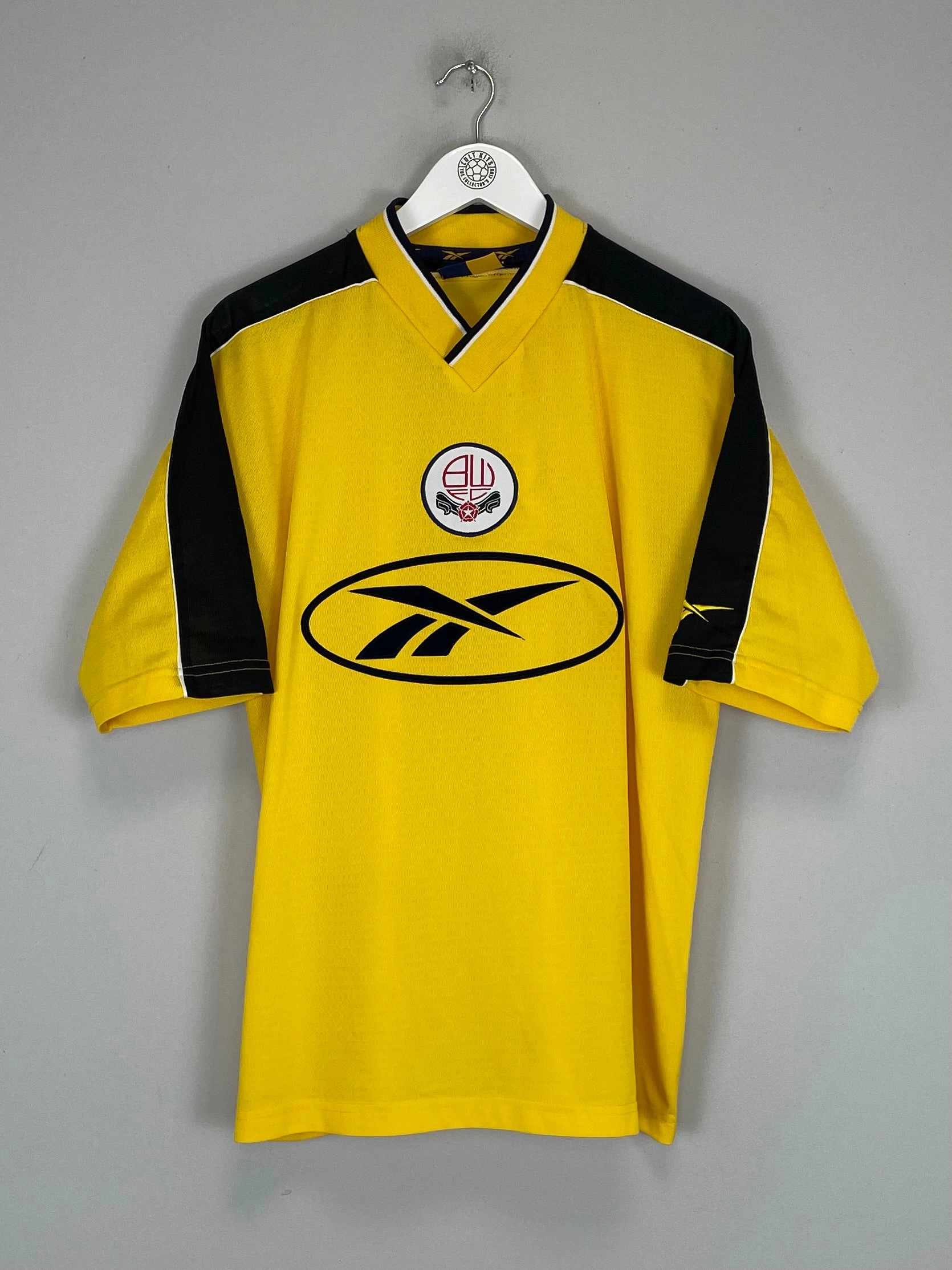 Quick Evaporation Knit 1998/99 BOLTON WANDERERS AWAY SHIRT (M) REEBOK