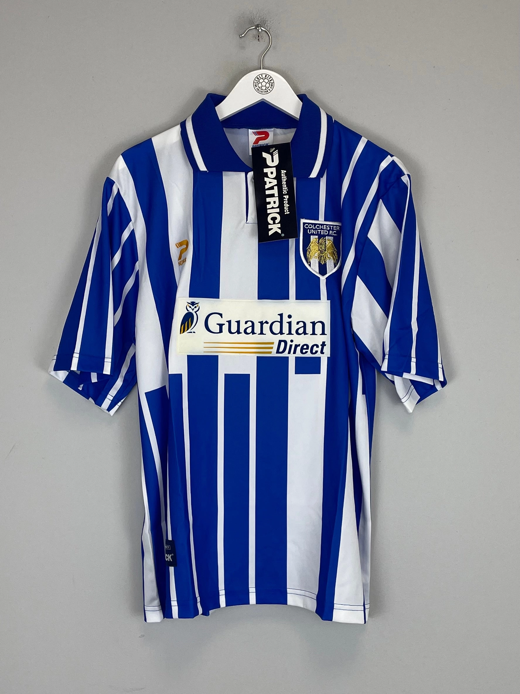 1998/99 COLCHESTER UNITED *BNWT* HOME SHIRT (L) PATRICK Layered Panel Design