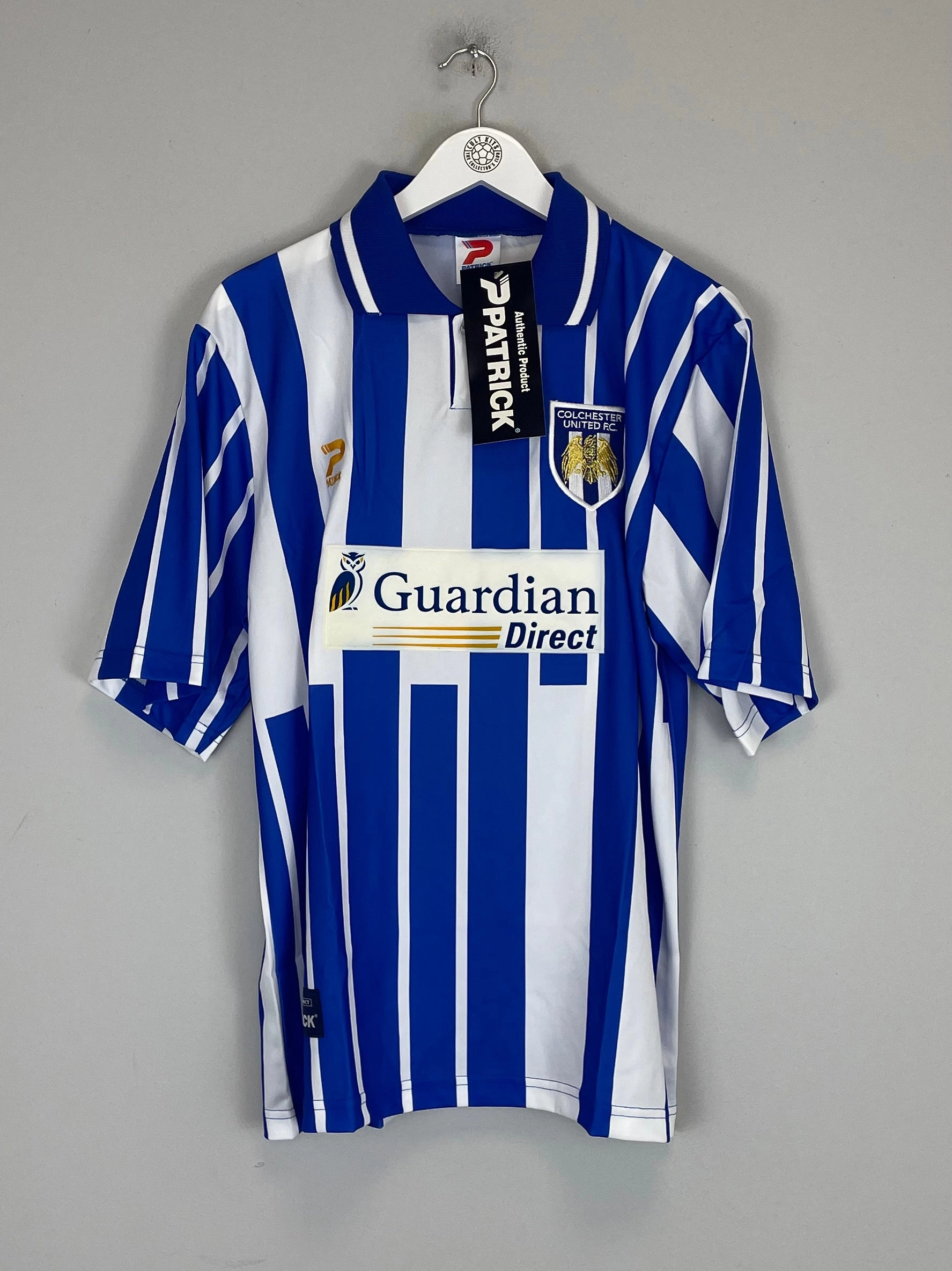 Vivid Pattern Sublimated Design 1998/99 COLCHESTER UNITED *BNWT* HOME SHIRT (L) PATRICK