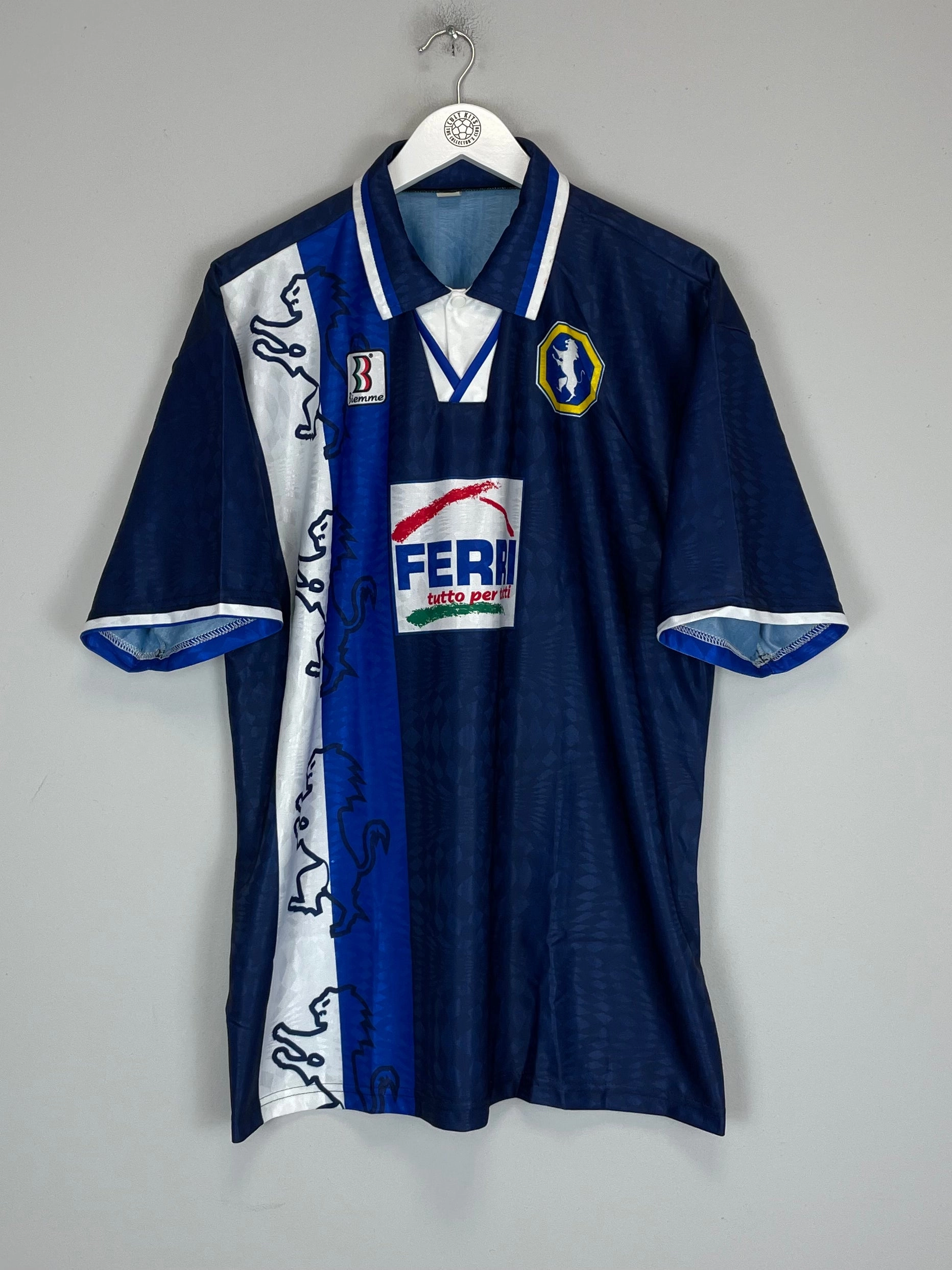 1998/99 FIDELIS ANDRIA HOME SHIRT (XL) BIEMME Light Reflective Trim Accent