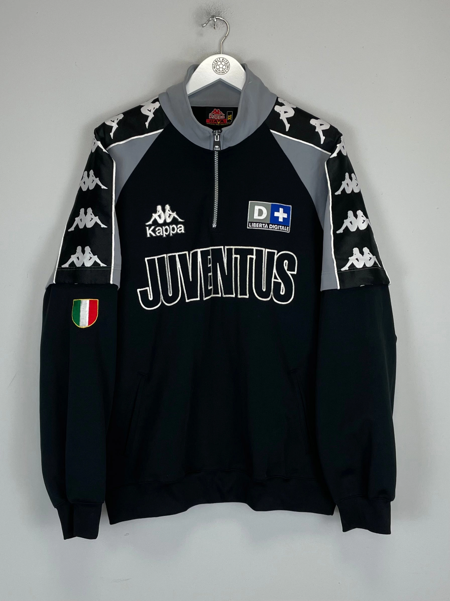 AntiPillingTechnology 1998/99 JUVENTUS 1/4 ZIP TRACK JACKET (XL) KAPPA