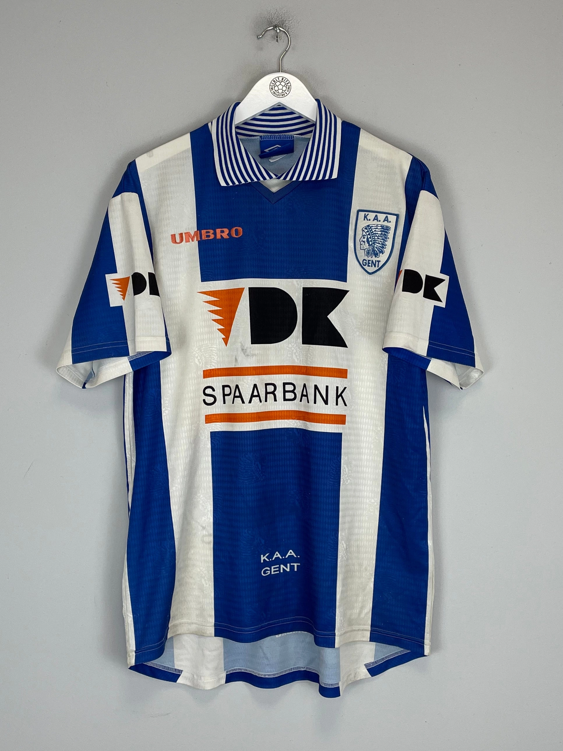1998/99 KAA GENT #13 HOME SHIRT (XL) UMBRO Snag Resistant Knit Tagless Design