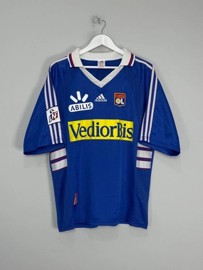 1998/99 LYON BRAIZAT #26 *MATCH ISSUE* AWAY SHIRT (XL) ADIDAS Ventilated Mesh Panel