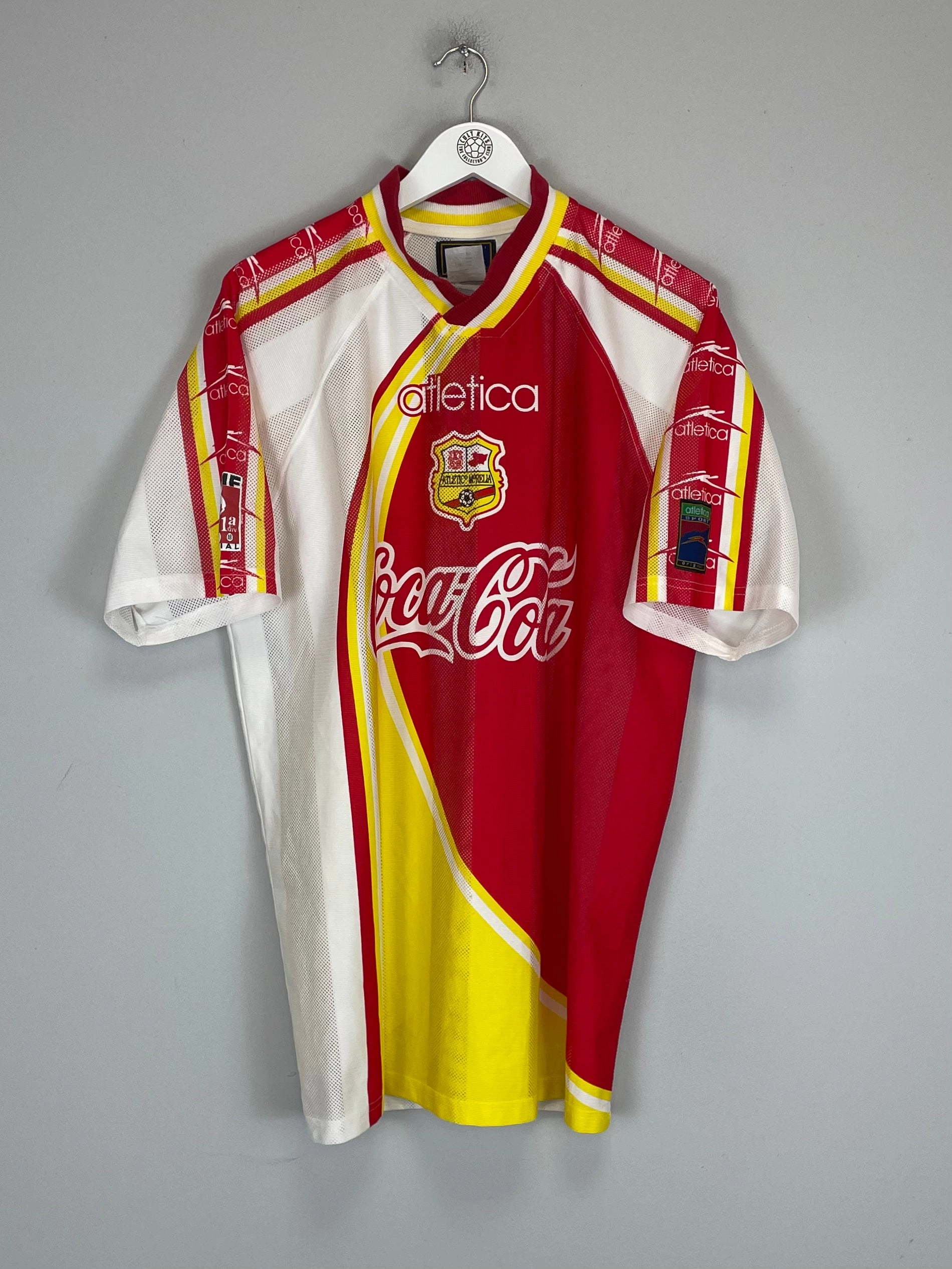Flatlock Seam Finish Comfort Technology 1998/99 MONARCAS MORELIA AWAY SHIRT (XL) ATLETICA