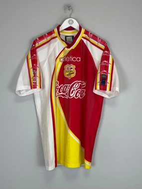 Flatlock Seam Finish Comfort Technology 1998/99 MONARCAS MORELIA AWAY SHIRT (XL) ATLETICA