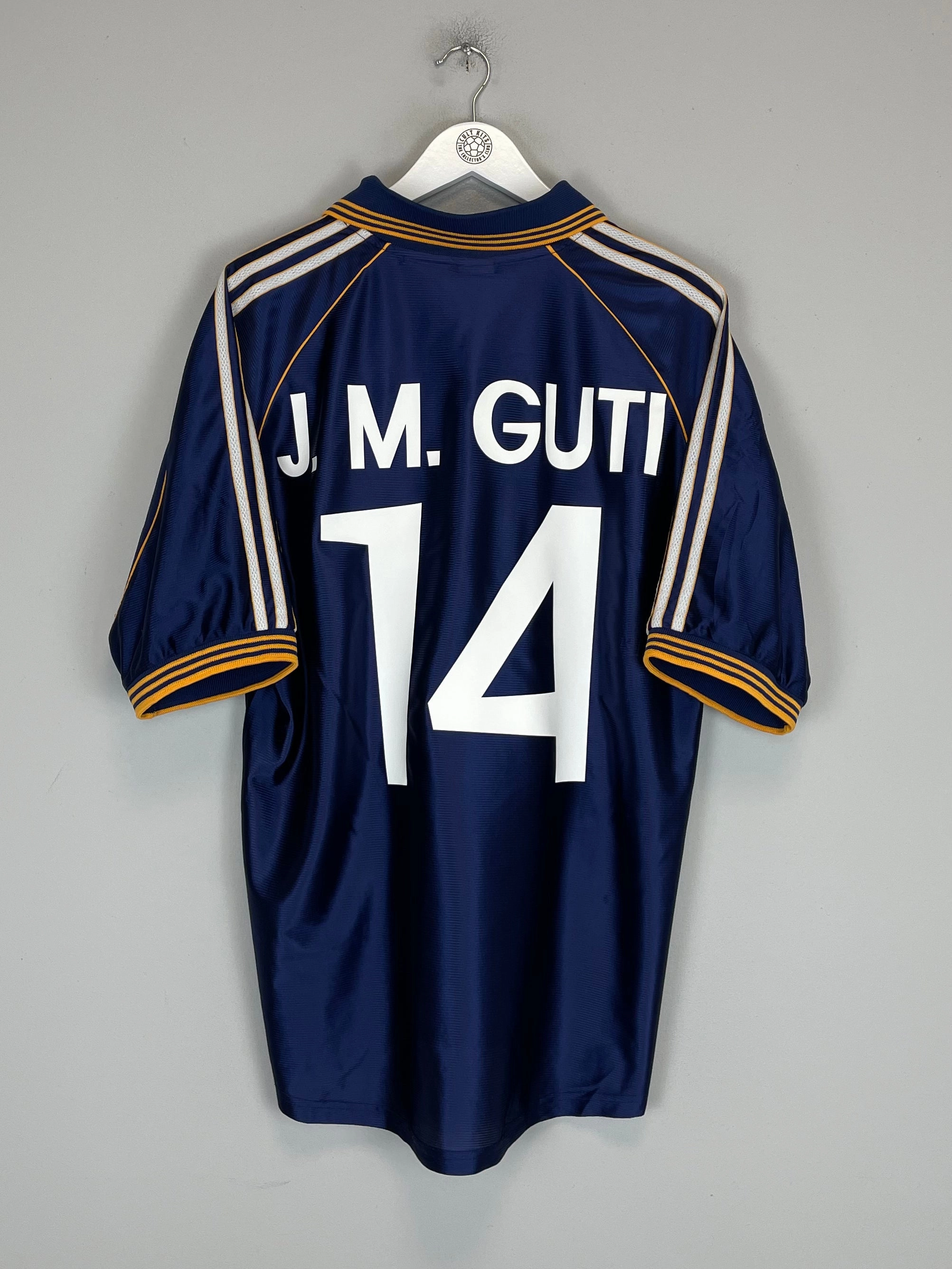 1998/99 REAL MADRID J.M GUTI #14 THIRD SHIRT (L) ADIDAS Move Support