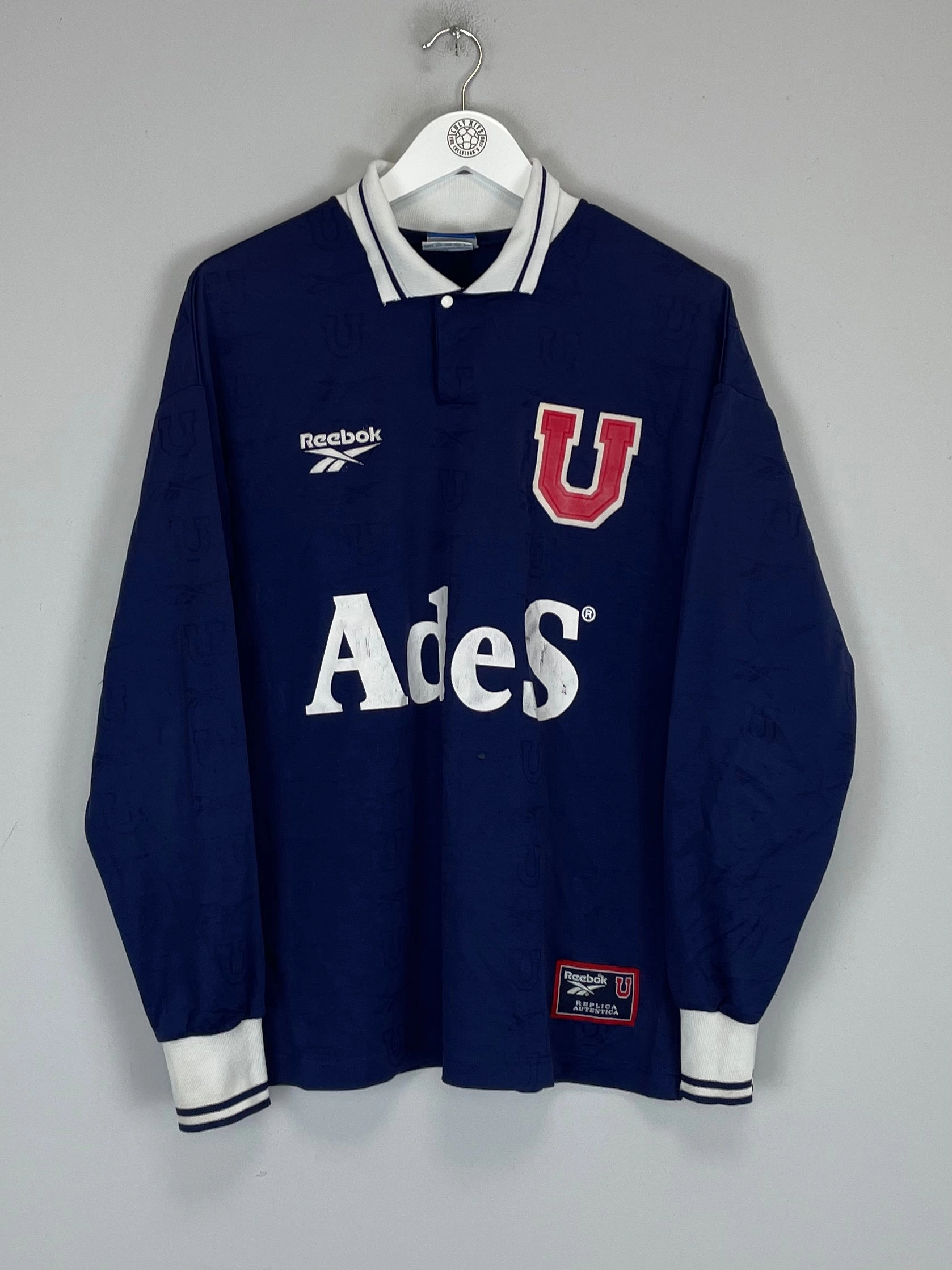 1998/99 UNIVERSIDAD DE CHILE L/S HOME SHIRT (M) REEBOK Cross Fiber Engineering Fast Reaction