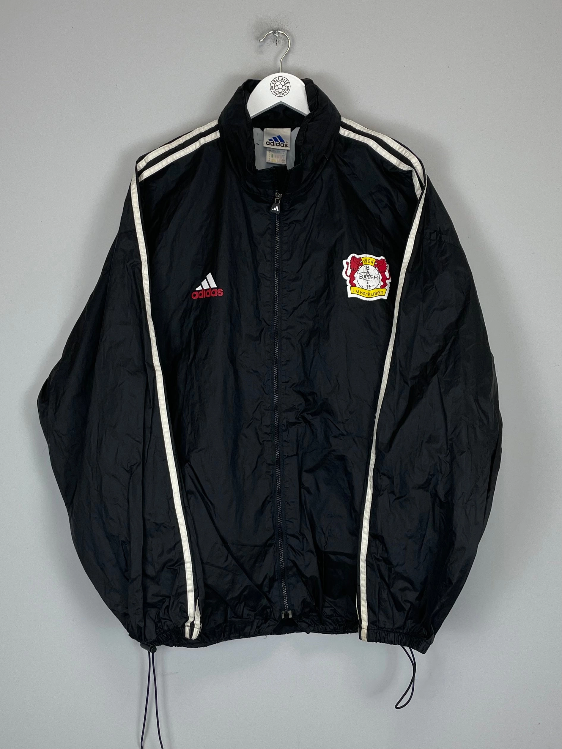 1998 BAYER LEVERKUSEN TRACK JACKET (L) ADIDAS ChafeResistantEdging Movement Apparel