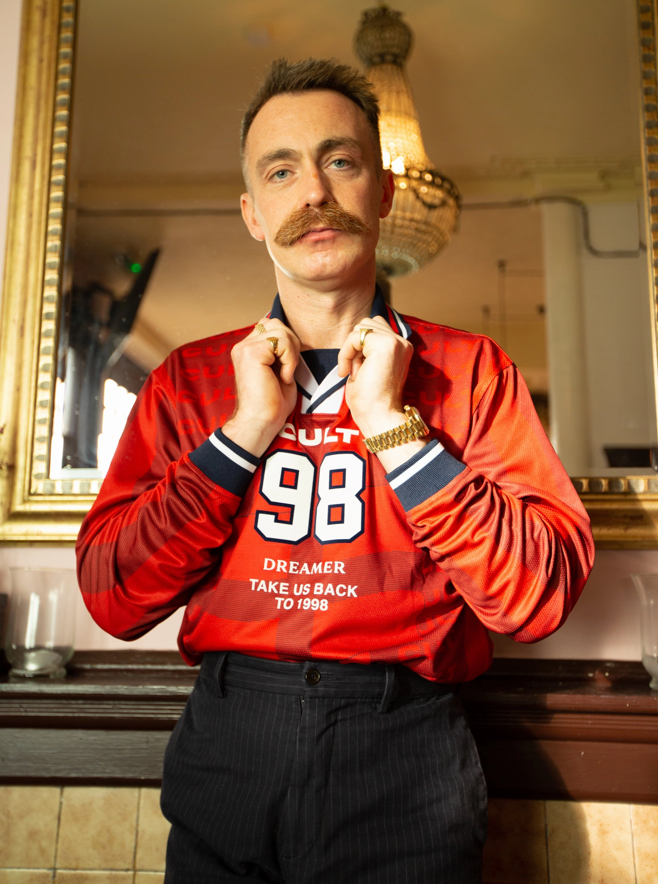 Flex Ribbed Cuffs Pulse Fit 1998 DREAMERS L/S AWAY SHIRT 'ENGLAND' (MULTIPLE SIZES) CULT