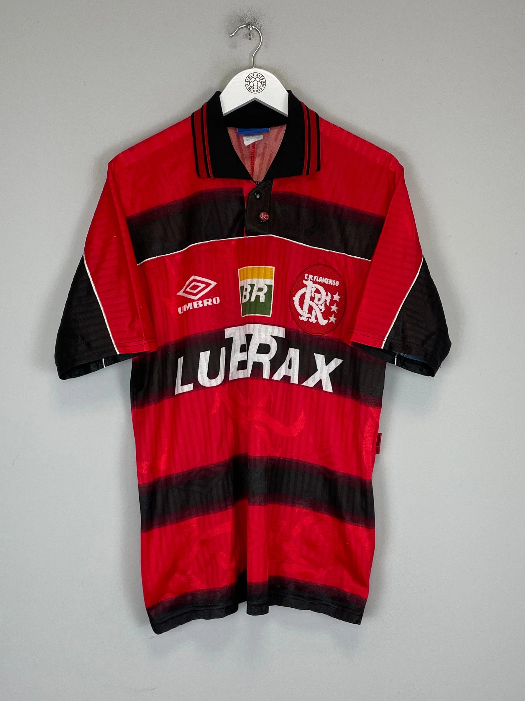 1998 FLAMENGO #11 HOME SHIRT (L) UMBRO Weather Neutral High Breathability Mesh