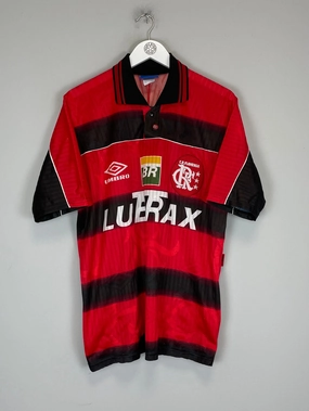 1998 FLAMENGO #11 HOME SHIRT (L) UMBRO Weather Neutral High Breathability Mesh