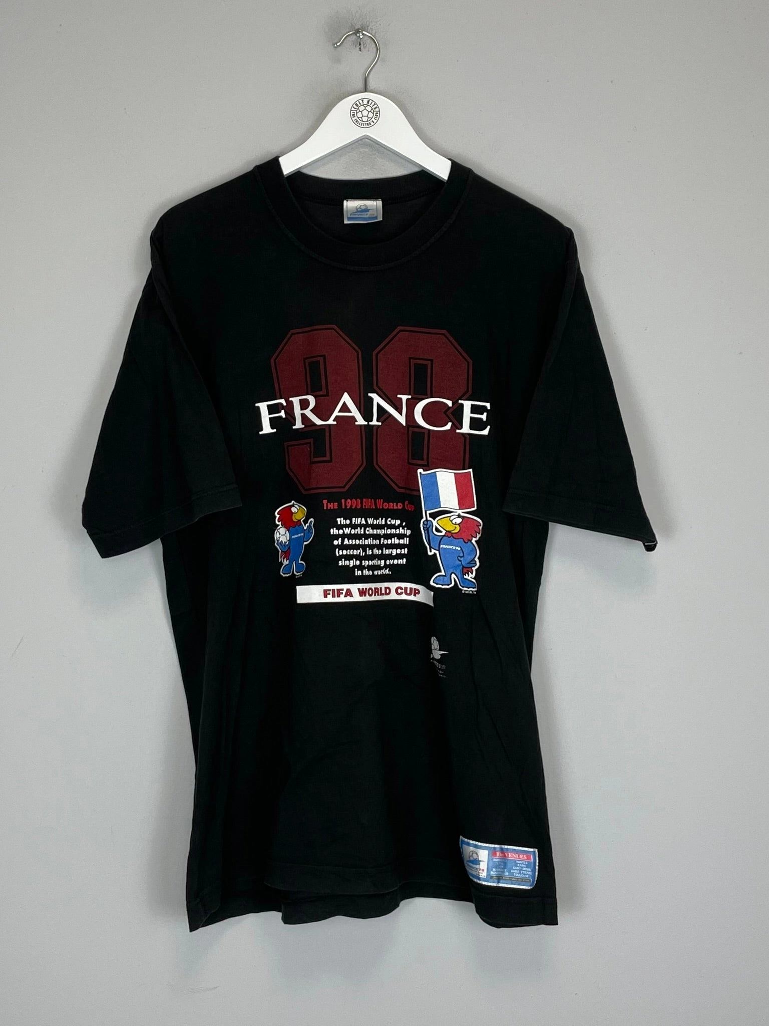 Hollow Core Fiber 1998 FRANCE WORLD CUP T-SHIRT (M) OM