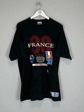 1998 FRANCE WORLD CUP T-SHIRT (M) OM Easy Stretch