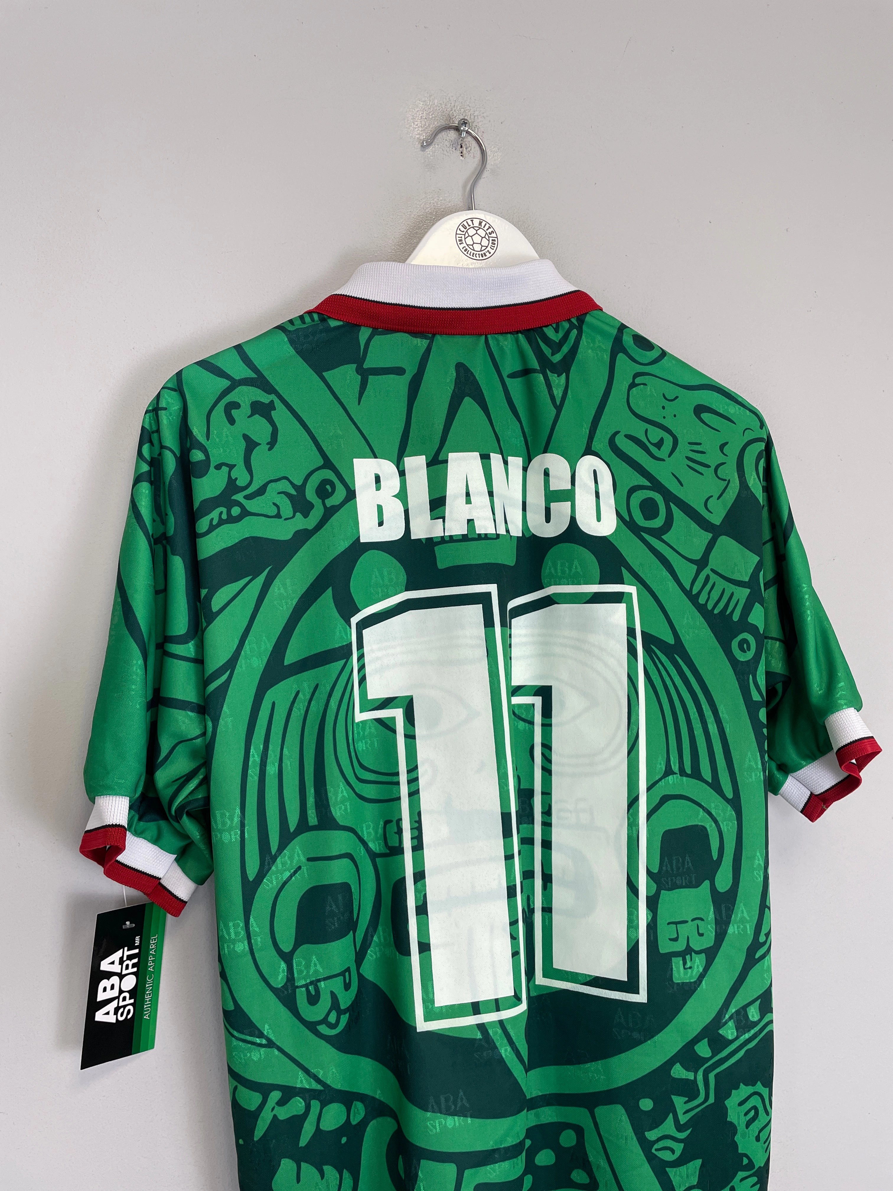 1998 Mexico Blanco #11 *Reissue* Home (Multiple Sizes) ABA Sport Modern Cut