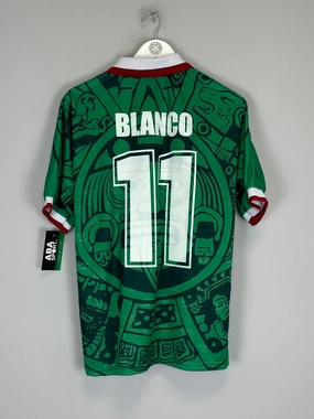 1998 Mexico Blanco #11 *Reissue* Home (Multiple Sizes) ABA Sport Breathe Fit Quick Release Hem