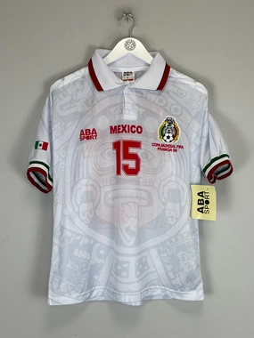 Adjustable Hem 1998 Mexico Hernandez #15 *Reissue* World Cup Edition Away (Multiple) ABA Sport