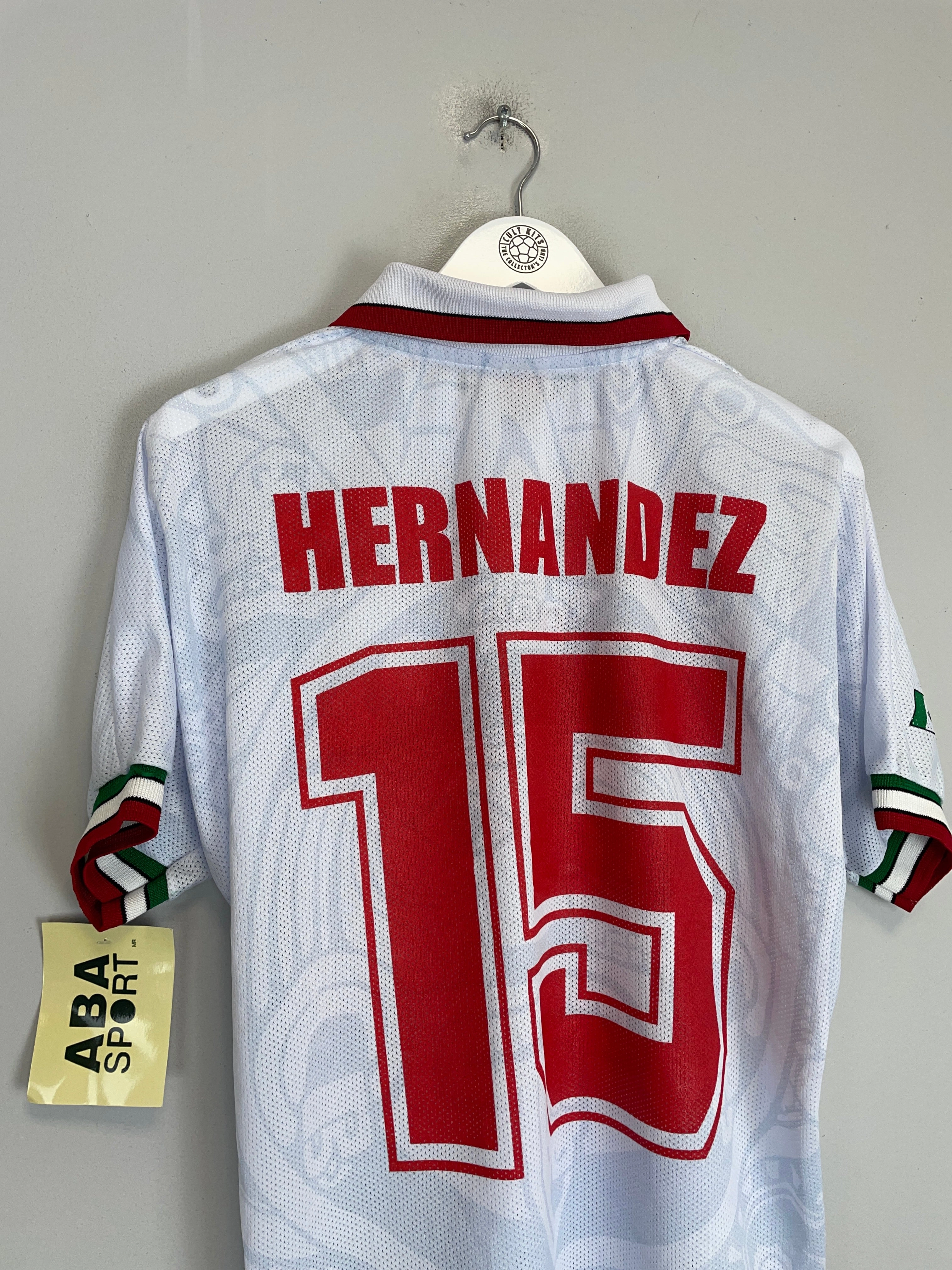 1998 Mexico Hernandez #15 *Reissue* World Cup Edition Away (Multiple) ABA Sport Relaxed Silhouette