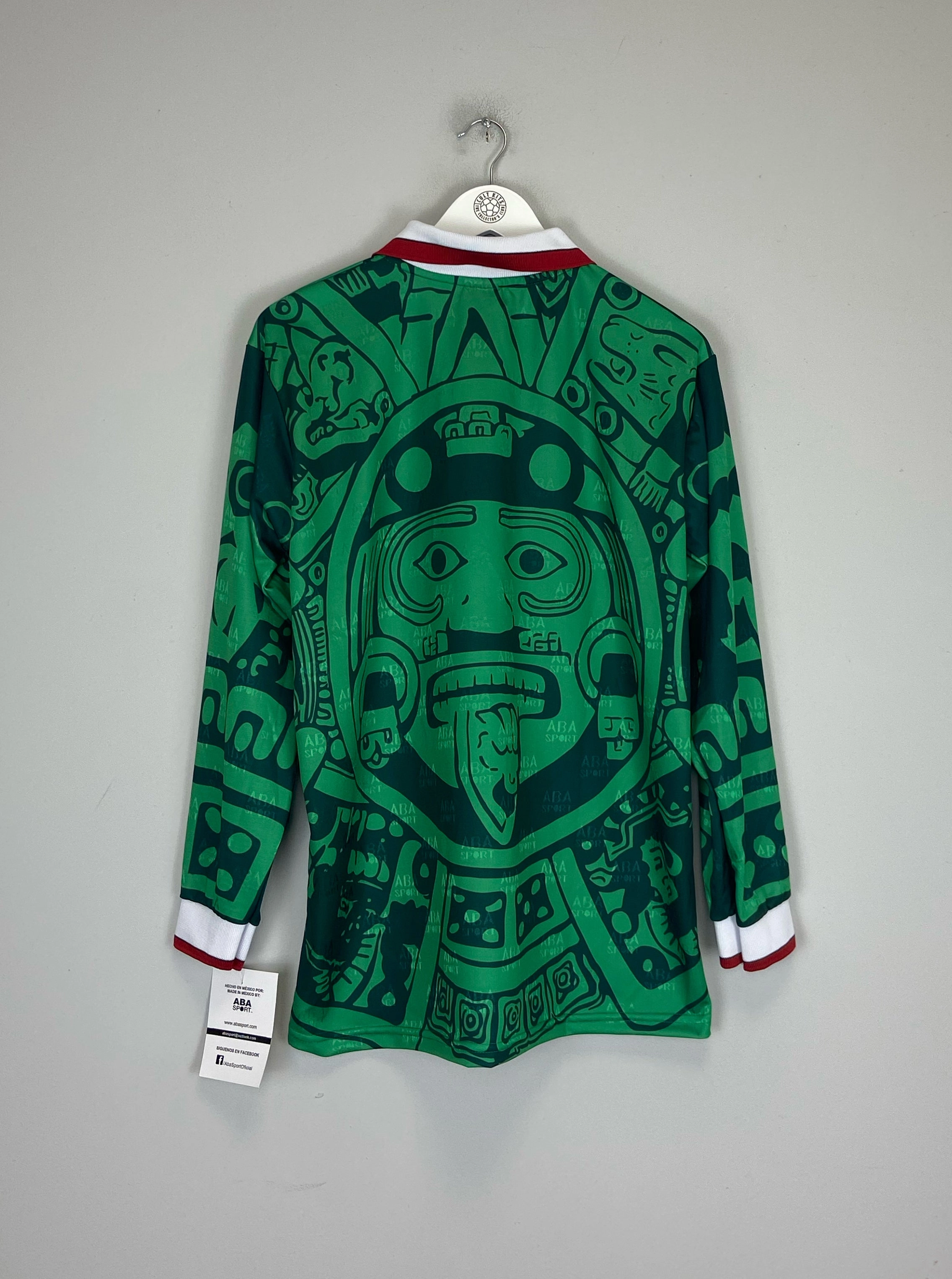 1998 Mexico *Reissue* L/S Home Shirt (Multiple Sizes) ABA Sport Sporty Look