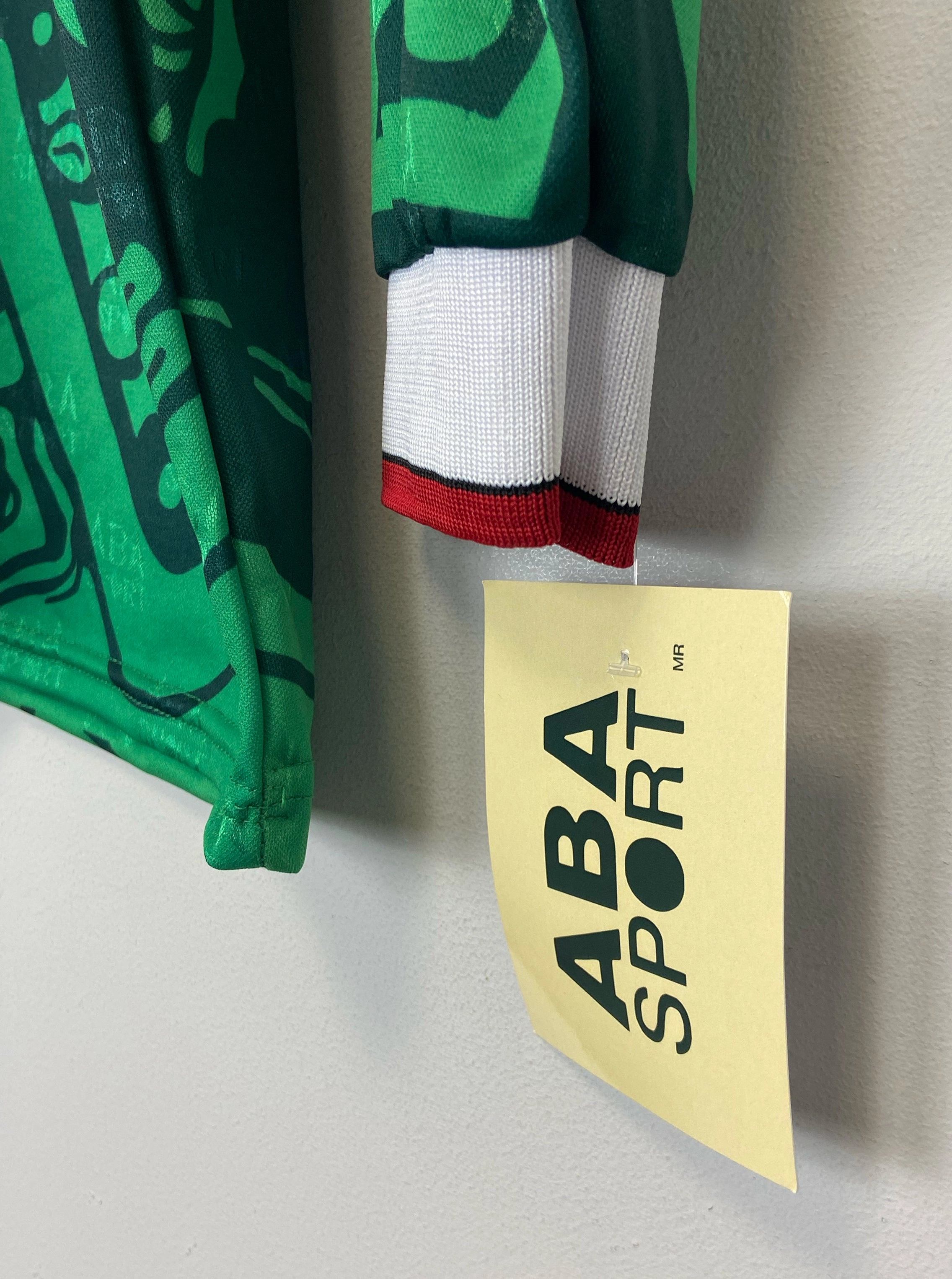 1998 Mexico *Reissue* L/S Home Shirt (Multiple Sizes) ABA Sport Reflective Safety Detailing