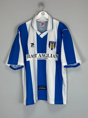 Versatile Outfit Moisture Wicking Design 1999/00 COLCHESTER UNITED HOME SHIRT (XL) PATRICK