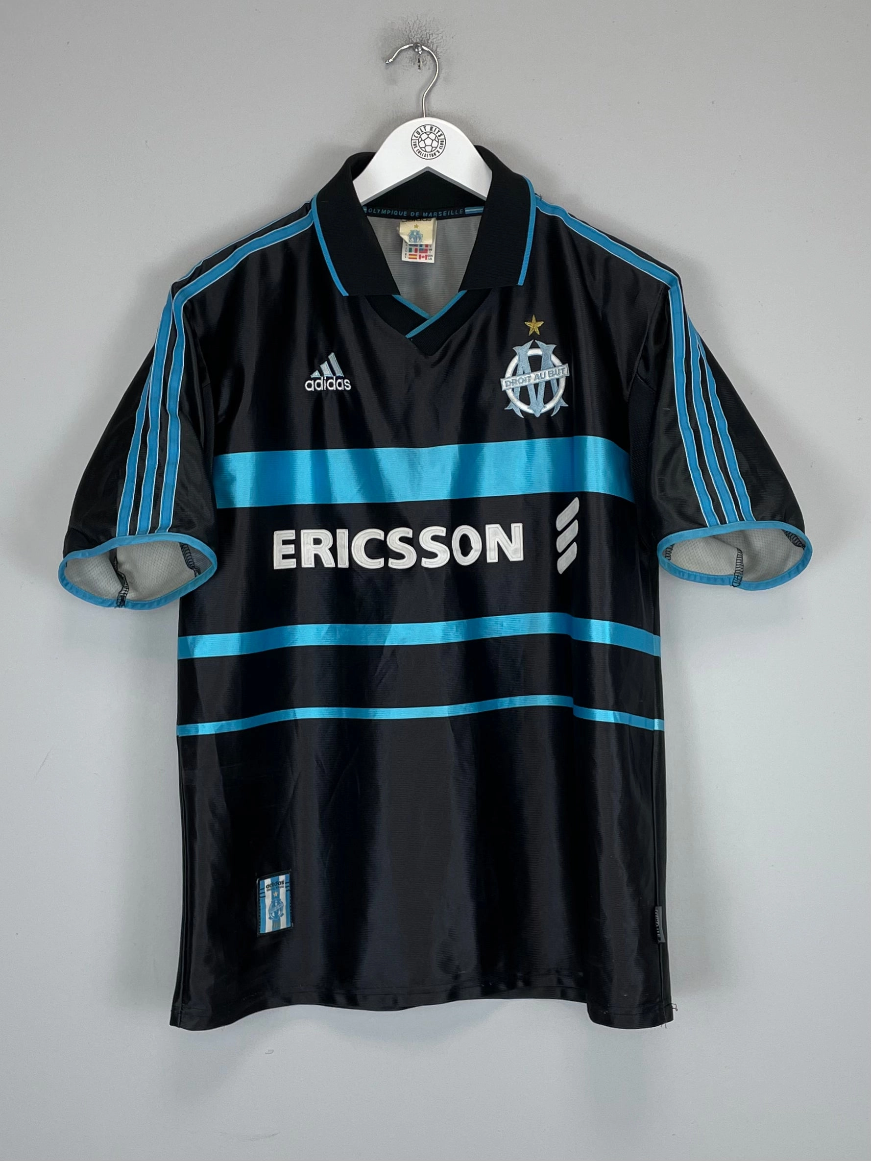 UV Protective Material 1999/00 MARSEILLE THIRD SHIRT (L) ADIDAS