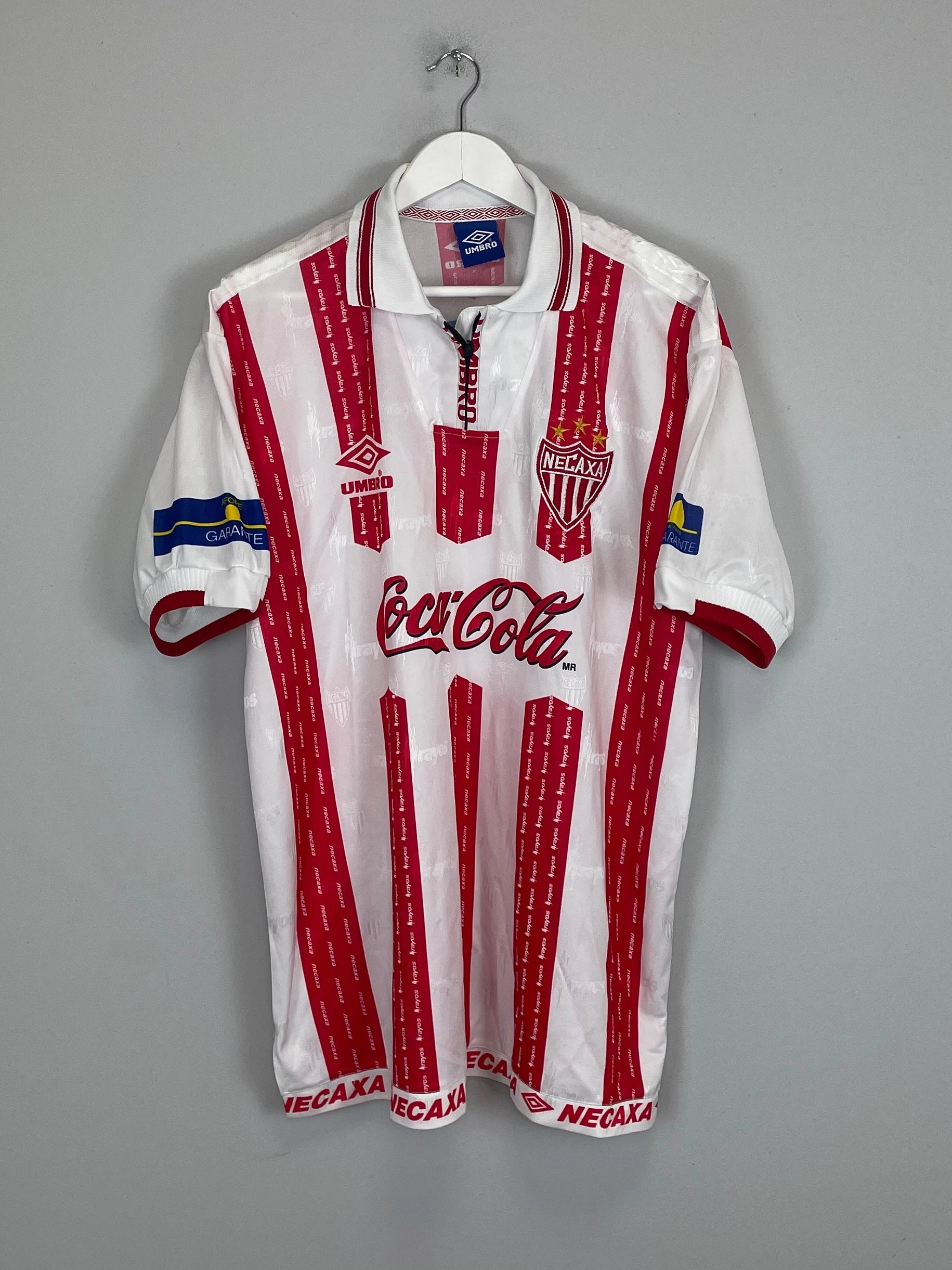 1999/00 NECAXA HOME SHIRT (XL) UMBRO Athletic Silhouette