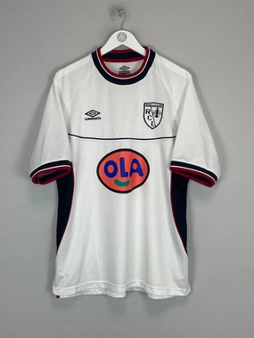 Non Restrictive Mobility Cut Street Motion 1999/00 RC LENS AWAY SHIRT (XL) UMBRO