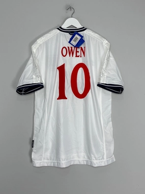 Temperature Control Weave Power Comfort 1999/01 ENGLAND OWEN #10 *BNWT* SIGNED HOME SHIRT (XL) UMBRO