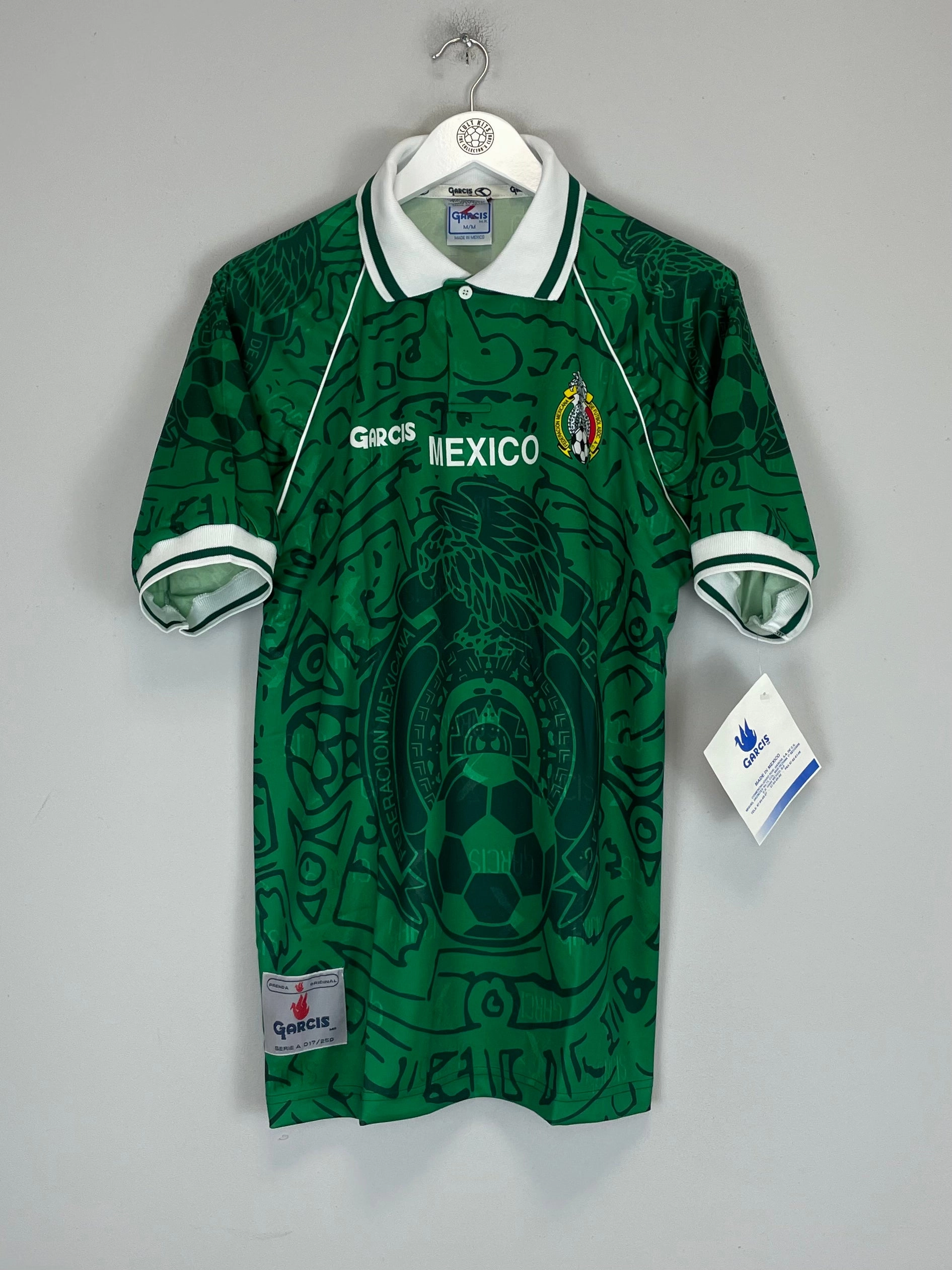 1999 MEXICO *BNWT* HOME SHIRT (M) GARCIS Second Skin Moisture Lock Reservoir