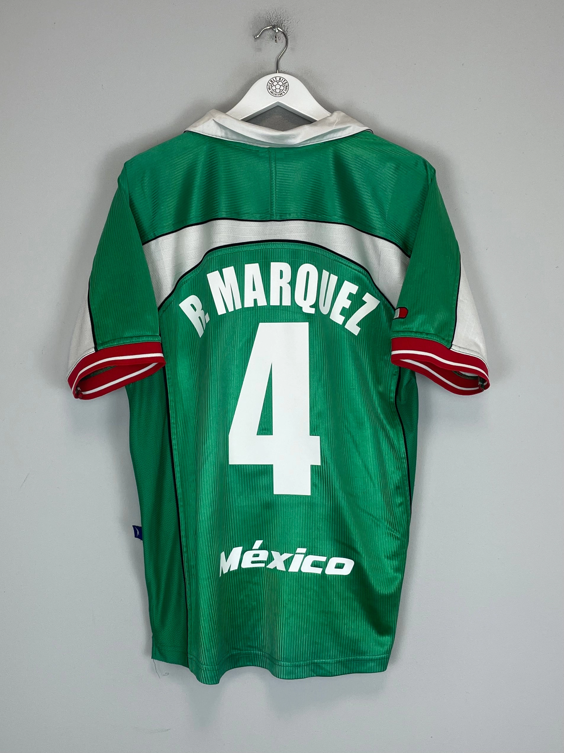 Performance Flex Anti Fade Technology 2000/01 MEXICO R.MARQUEZ #4 HOME SHIRT (M) ATLETICA
