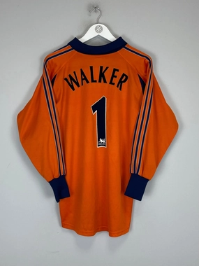 2000/01 TOTTENHAM WALKER #1 GK SHIRT (S) ADIDAS UV Protective Material Wicking Performance Fabric
