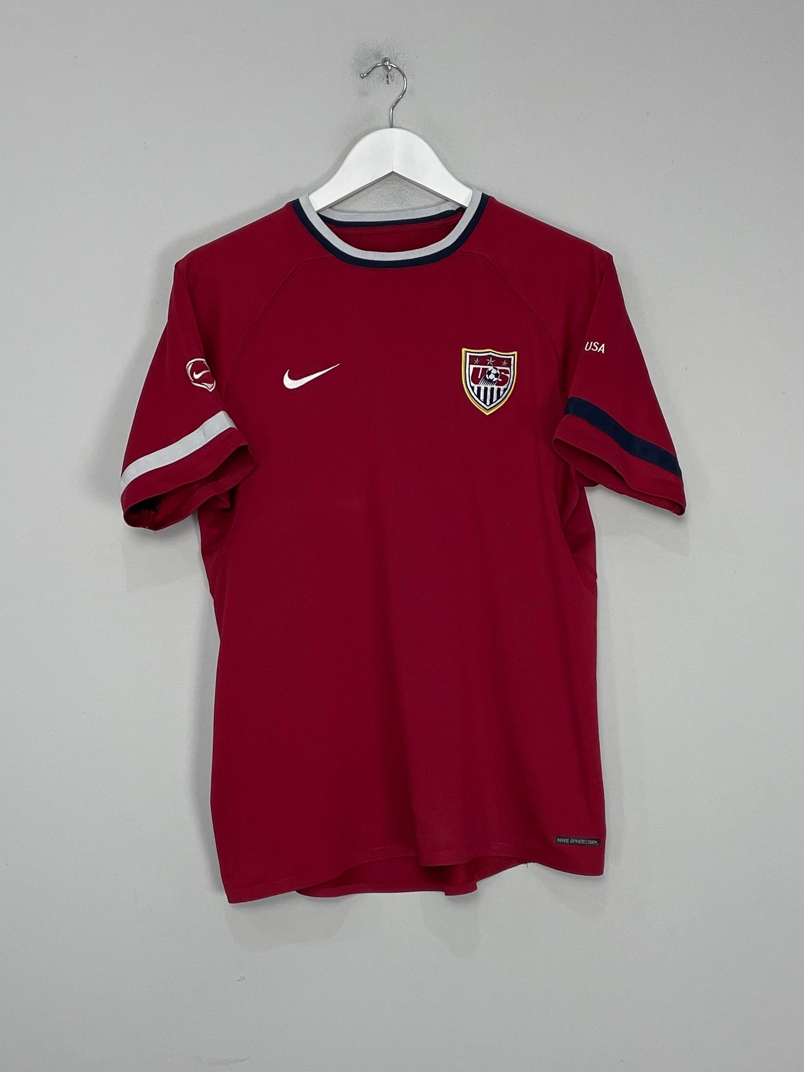 2000/01 USA TRAINING SHIRT (M) NIKE Durable Double Stitched
