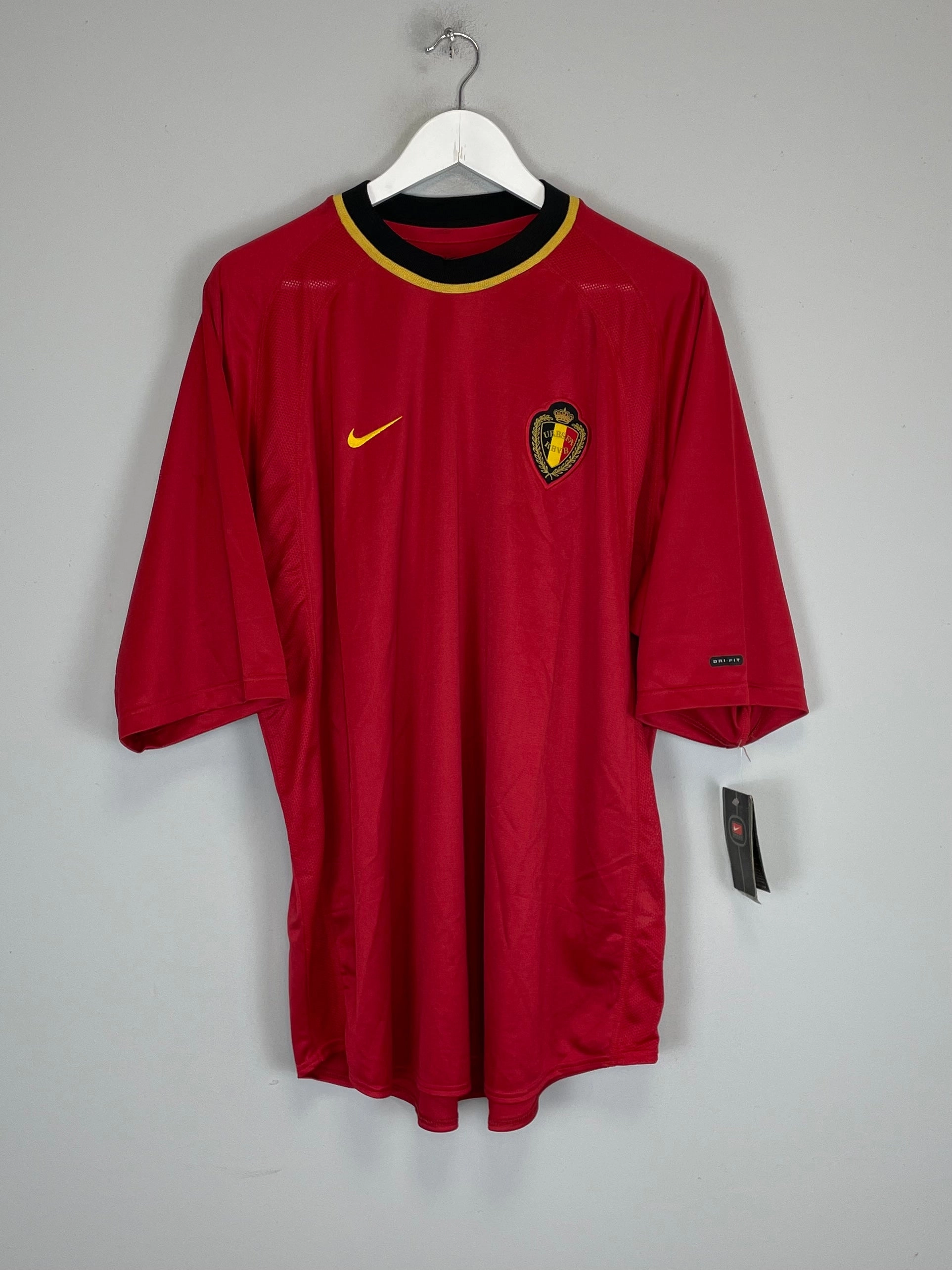 2000/02 BELGIUM *BNWT* HOME SHIRT (XL) NIKE Smooth Lock Stitching Neutral Look