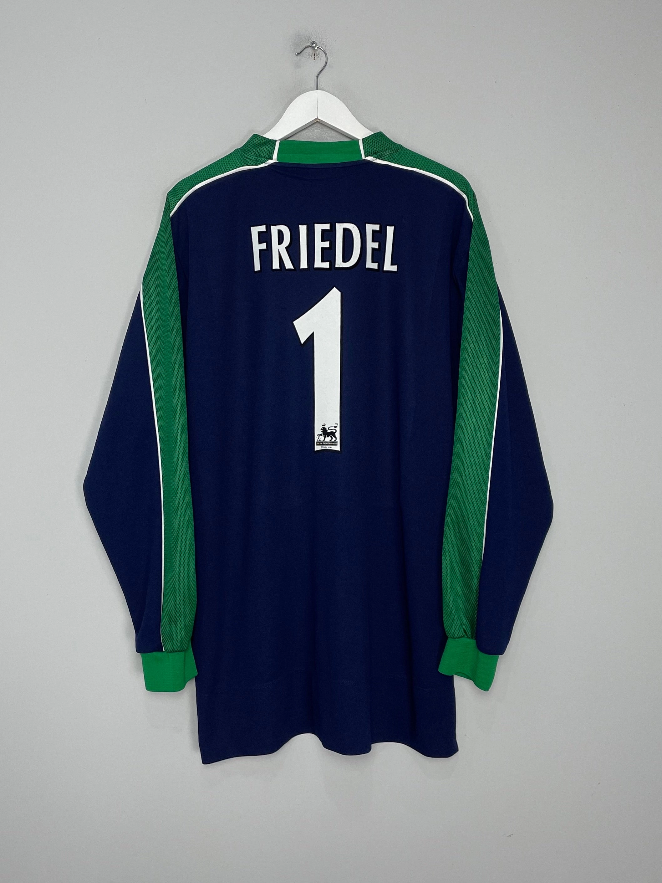 Brushed Interior 2000/02 BLACKBURN ROVERS FRIEDEL #1 GK SHIRT (XXL) KAPPA