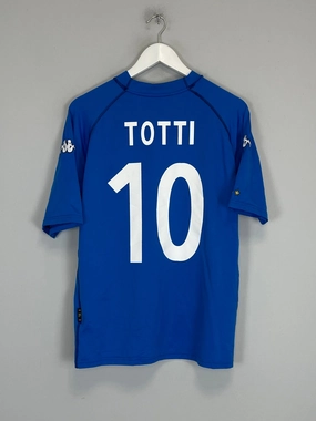 Athletic Silicone Trim 2000/02 ITALY TOTTI #10 HOME SHIRT (XL) KAPPA