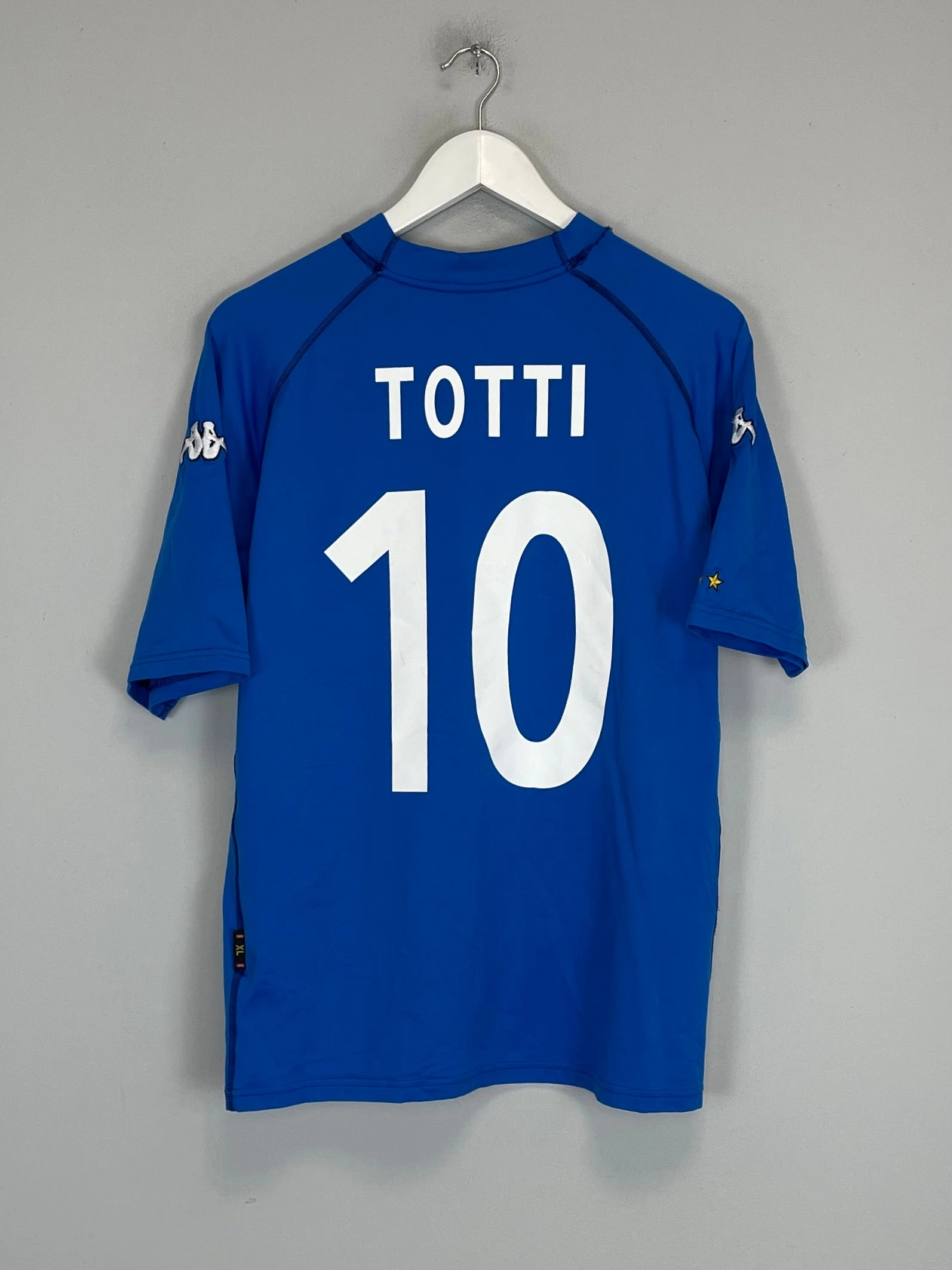 Athletic Silicone Trim 2000/02 ITALY TOTTI #10 HOME SHIRT (XL) KAPPA