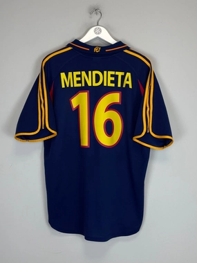 2000/02 SPAIN MENDIETA #16 AWAY SHIRT (L) ADIDAS Dynamic Fit Anti Static Treatment