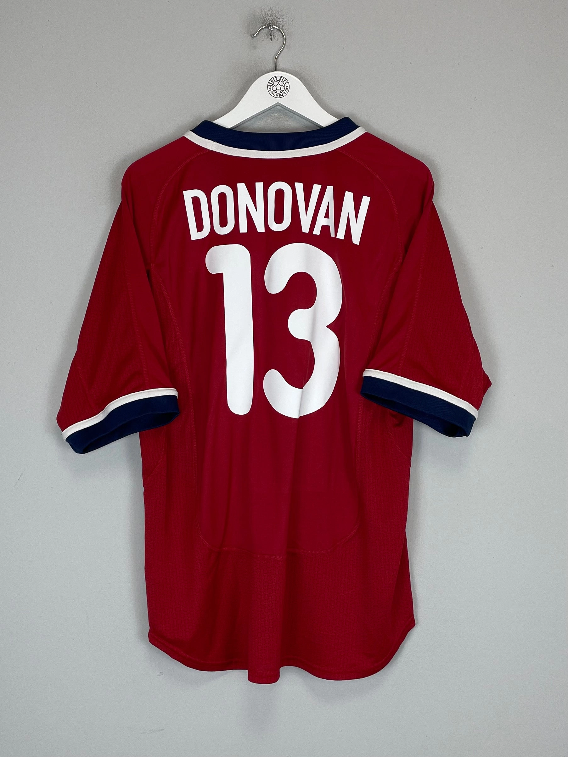 2000/02 USA DONOVAN #13 AWAY SHIRT (L) NIKE Compression Fit