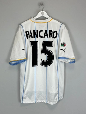 2001/02 LAZIO PANCARO #15 *MATCH ISSUE* AWAY SHIRT (XL) PUMA Flexible Collar Design