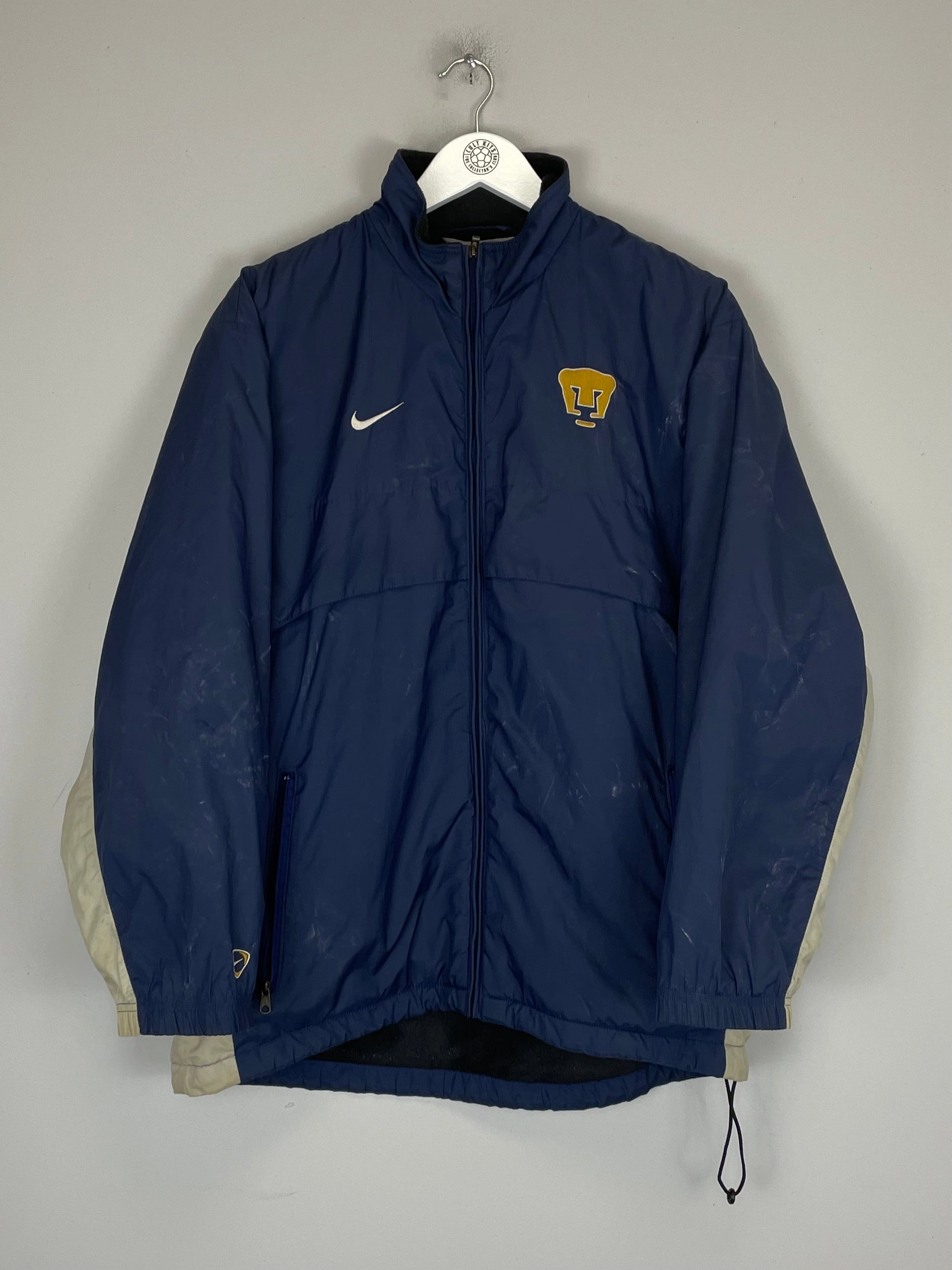 Contoured Waistband 2001/02 UNAM PUMAS FLEECE LINED JACKET (S) NIKE