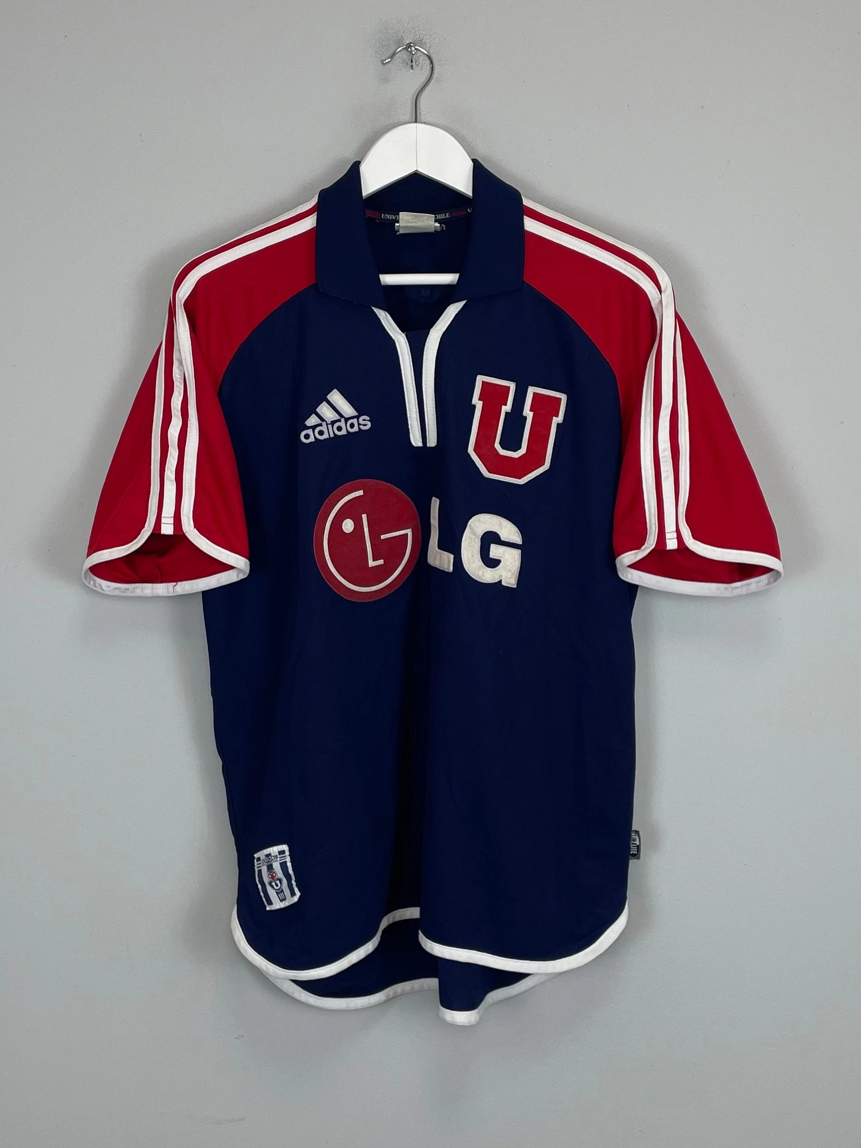 No Slip Grip Abrasion Resistant Zones 2001/02 UNIVERSIDAD DE CHILE HOME SHIRT (L) ADIDAS