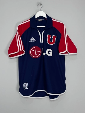 Anti Pilling Construction Compression Fit Tech 2001/02 UNIVERSIDAD DE CHILE HOME SHIRT (L) ADIDAS