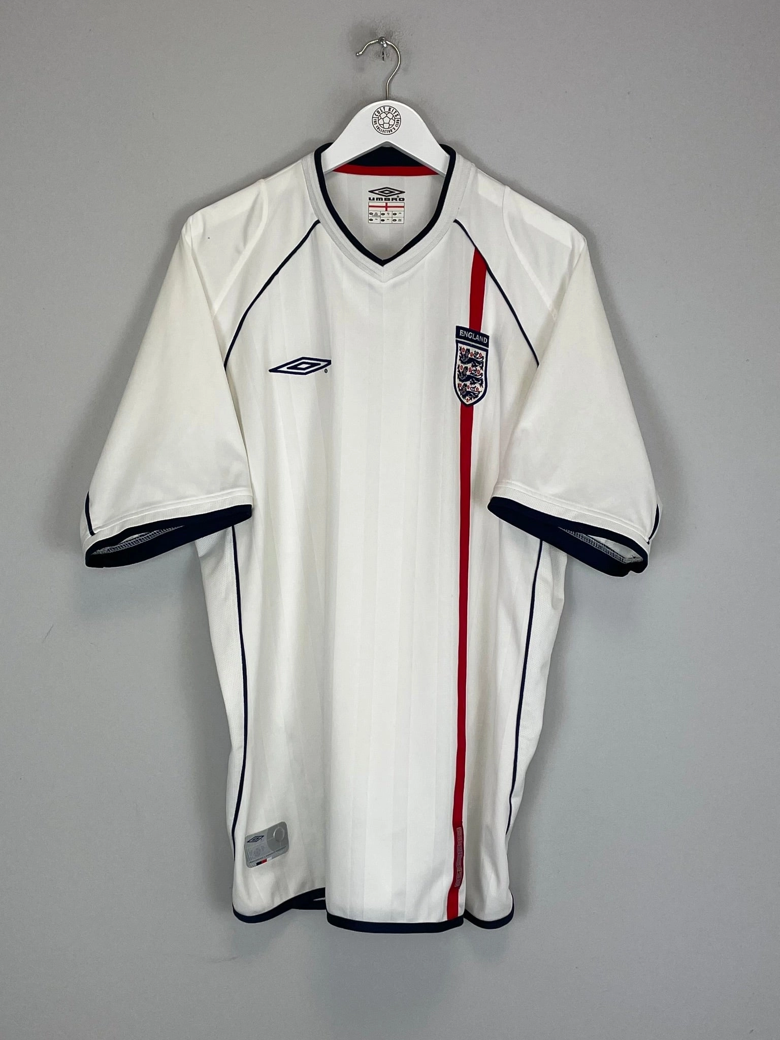 Drop Shoulder Fit Odor Control Treatment 2001/03 ENGLAND HOME SHIRT (XXL) UMBRO