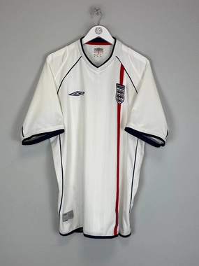 Drop Shoulder Fit Odor Control Treatment 2001/03 ENGLAND HOME SHIRT (XXL) UMBRO