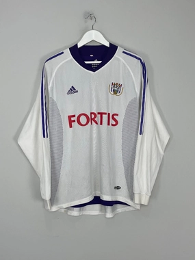 Tight Feel Stretch Comfort 2002/03 ANDERLECHT #13 *PLAYER ISSUE* L/S HOME SHIRT (L) ADIDAS