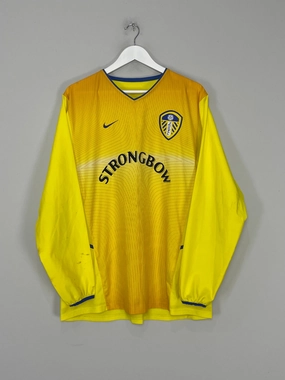 Anti Pilling Surface Treatment 2002/03 LEEDS UNITED L/S AWAY SHIRT (L) NIKE