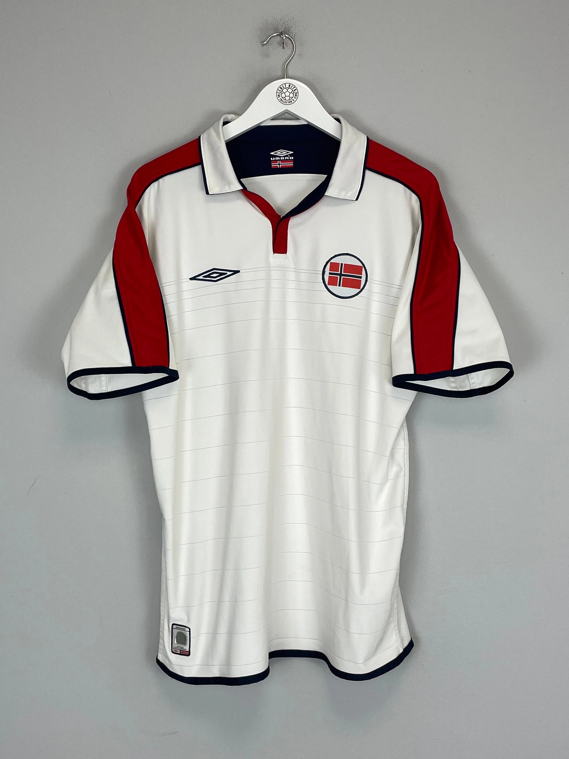 Sublimation Print Ready 2002/03 NORWAY AWAY SHIRT (M) UMBRO