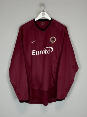 2002/03 SPARTA PRAGUE L/S HOME SHIRT (XL) NIKE Core Movement Quick Cool Material