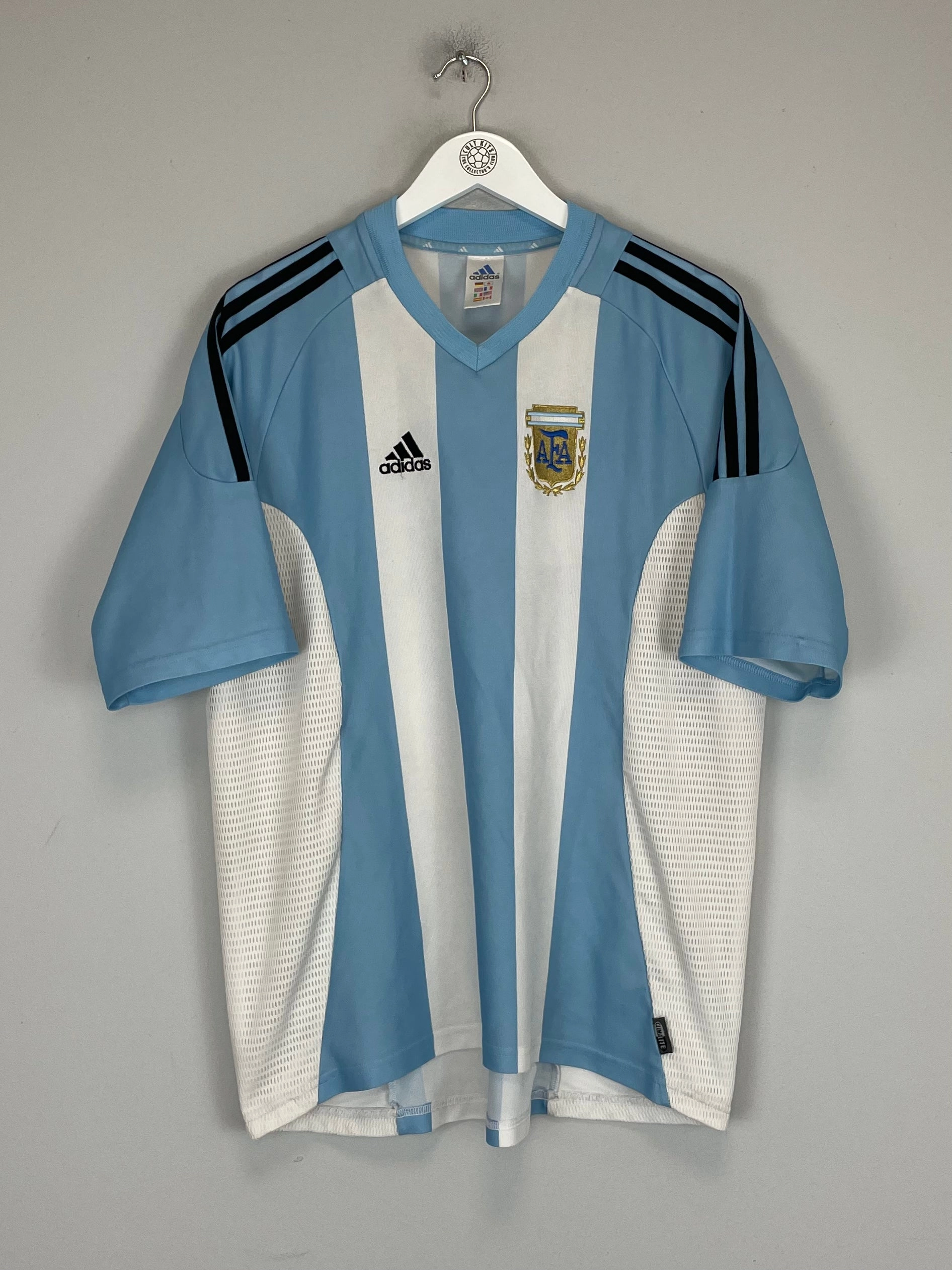 2002/04 ARGENTINA HOME SHIRT (XL) ADIDAS Layer Comfort